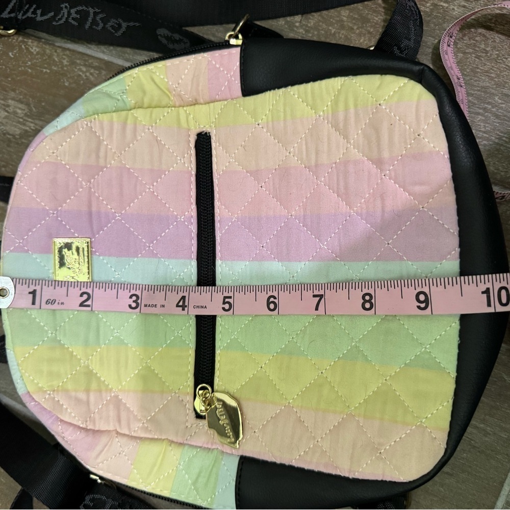 Betsey Johnson Quilted Pastel Backpack - Picture 10 of 11